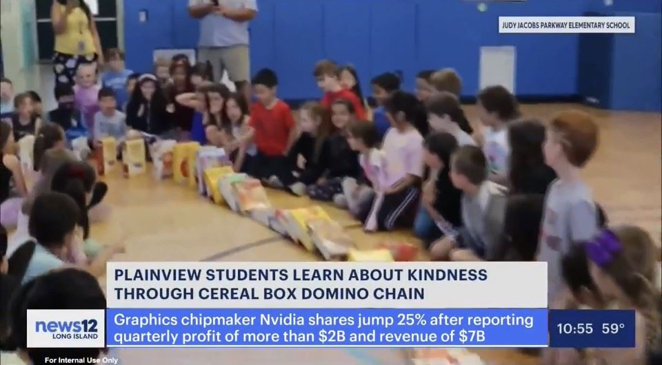  Domino Day of Kindness - JJP Featured on News 12 below!