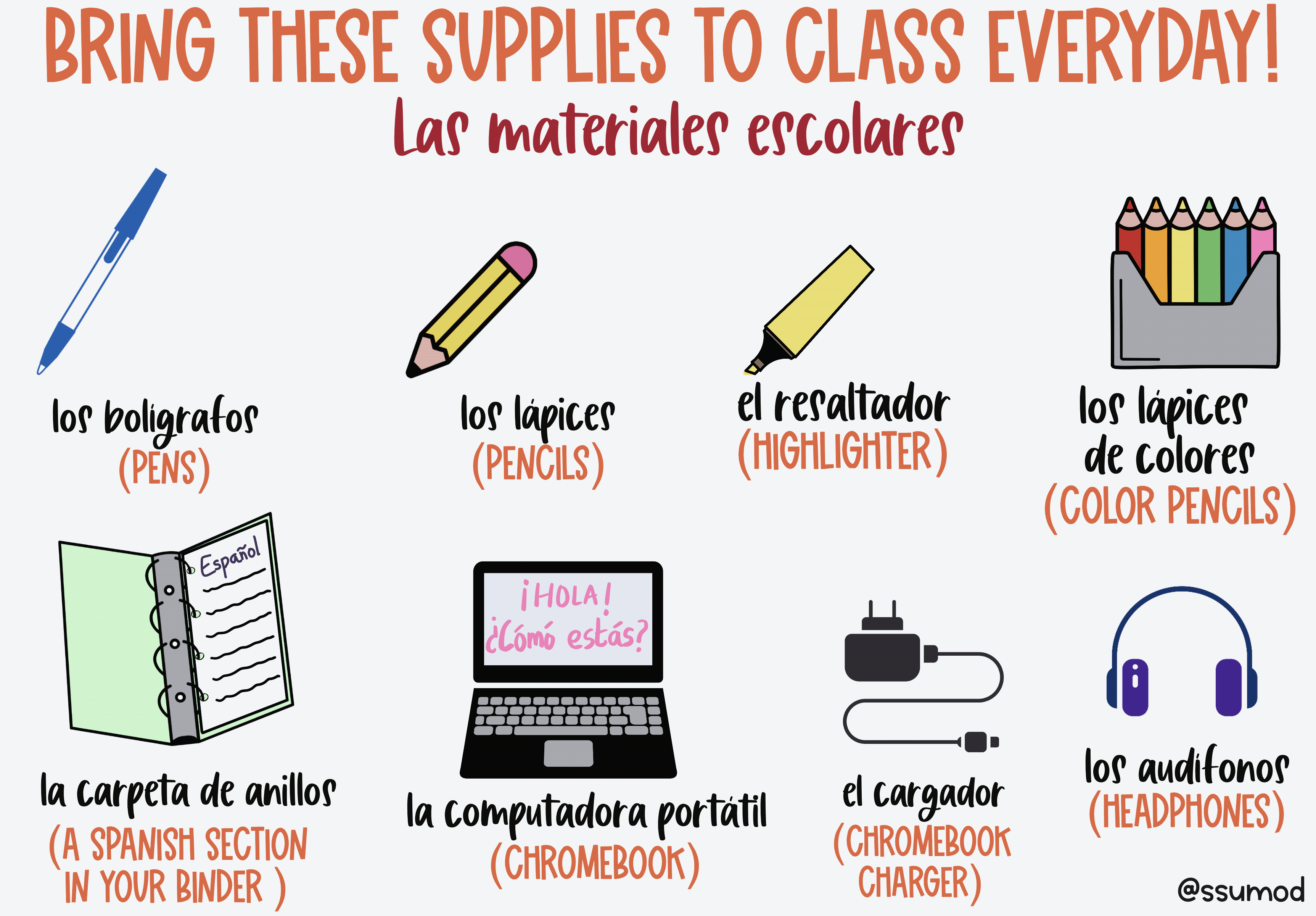 Classroom supplies